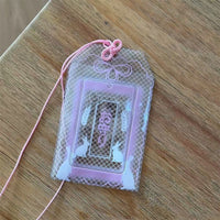 Thumbnail for Cute Lucky Clover Bunny Amulet Kpop Keychain Photocard Holder - ArtGalleryZen