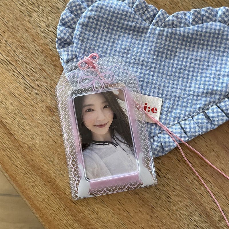 Cute Lucky Clover Bunny Amulet Kpop Keychain Photocard Holder - ArtGalleryZen