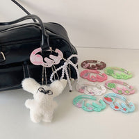 Thumbnail for Cute Lucky Clover Strawberry Wing Kpop Acrylic Keychain Carabiner - ArtGalleryZen