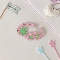 Thumbnail for Cute Lucky Clover Strawberry Wing Kpop Acrylic Keychain Carabiner - ArtGalleryZen