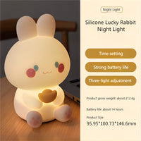 Thumbnail for Cute Lucky Rabbit Night Light - ArtGalleryZen