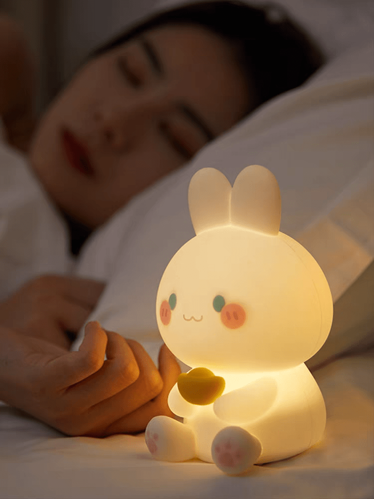 Cute Lucky Rabbit Night Light - ArtGalleryZen