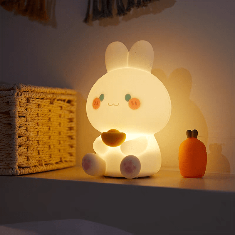 Cute Lucky Rabbit Night Light - ArtGalleryZen