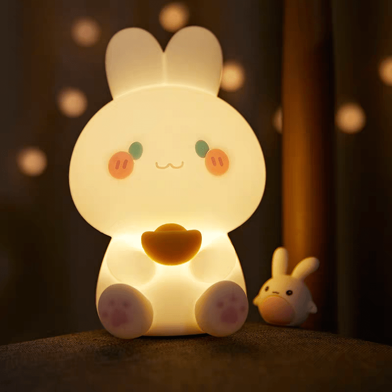 Cute Lucky Rabbit Night Light - ArtGalleryZen