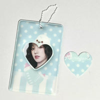 Thumbnail for Cute Mamegoma Polka Dot Kpop Keychain Photocard Holder - ArtGalleryZen