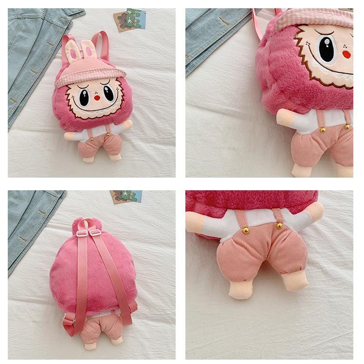 Cute Mario Labubu Plush Backpack Bag - ArtGalleryZen