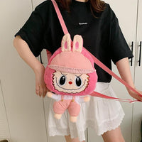 Thumbnail for Cute Mario Labubu Plush Backpack Bag - ArtGalleryZen