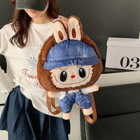 Thumbnail for Cute Mario Labubu Plush Backpack Bag - ArtGalleryZen