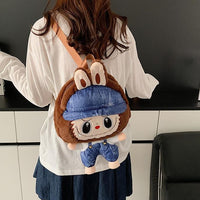 Thumbnail for Cute Mario Labubu Plush Backpack Bag - ArtGalleryZen
