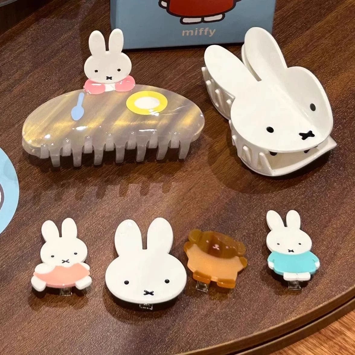Cute Miffy Hair Claw Hair Clip Set - ArtGalleryZen