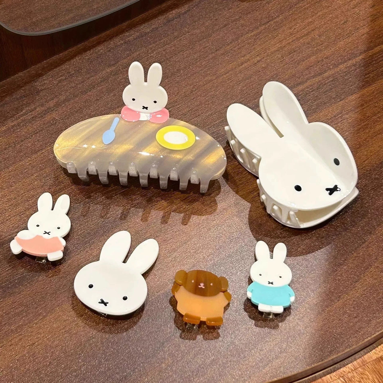 Cute Miffy Hair Claw Hair Clip Set - ArtGalleryZen