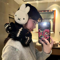 Thumbnail for Cute Miffy Winter Warm Plush Ear Muffs - ArtGalleryZen