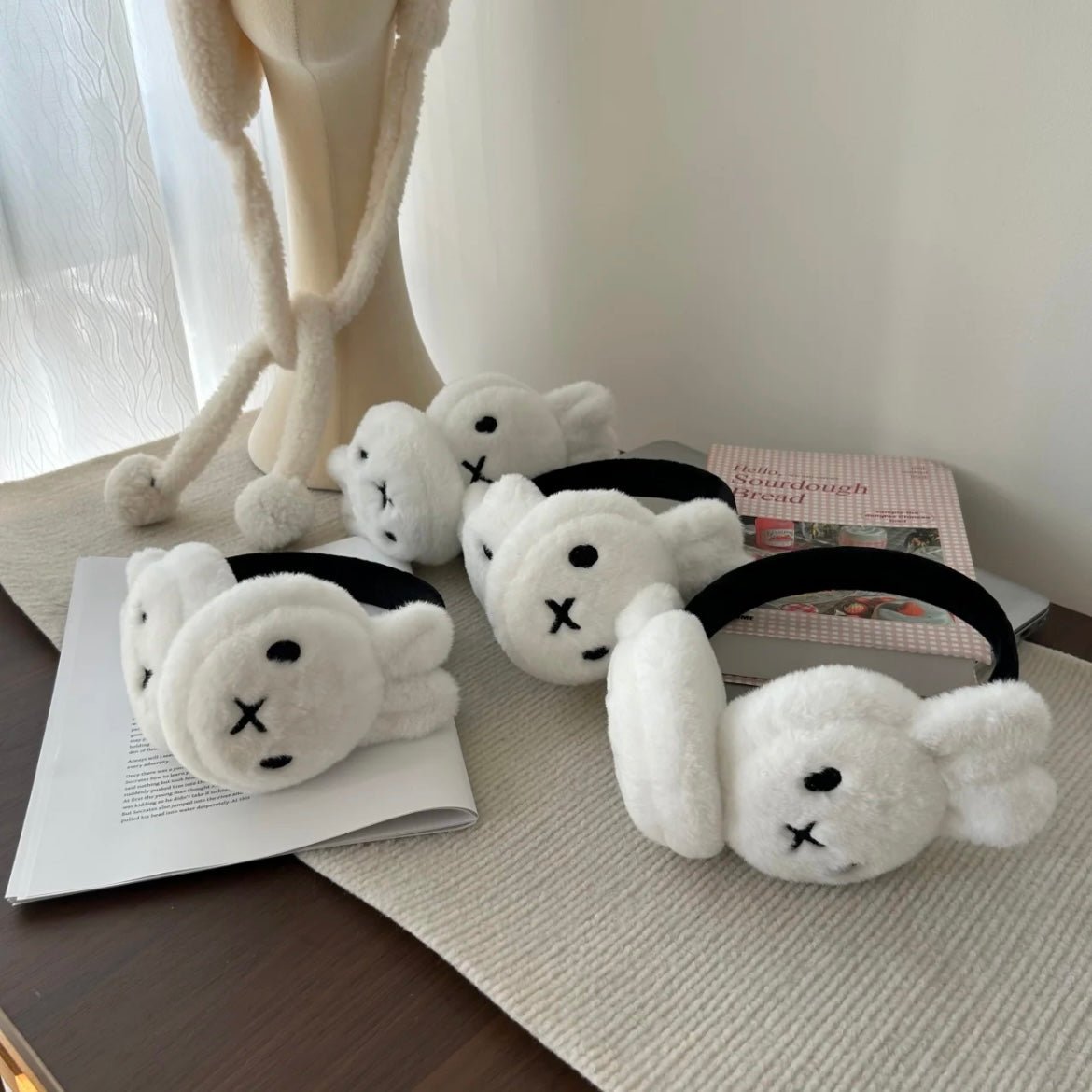 Cute Miffy Winter Warm Plush Ear Muffs - ArtGalleryZen