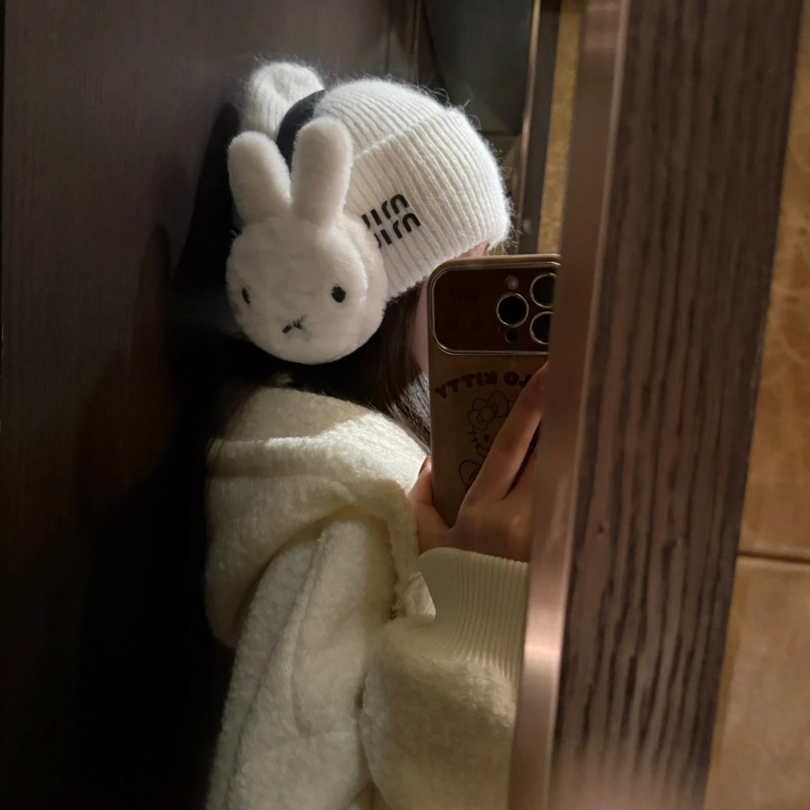 Cute Miffy Winter Warm Plush Ear Muffs - ArtGalleryZen