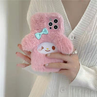 Thumbnail for Cute My Melody Plush iPhone Case - ArtGalleryZen