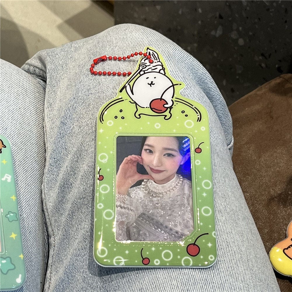 Cute Nagono Mogura Korokke Kpop Keychain Photocard Holder - ArtGalleryZen