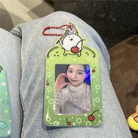 Thumbnail for Cute Nagono Mogura Korokke Kpop Keychain Photocard Holder - ArtGalleryZen