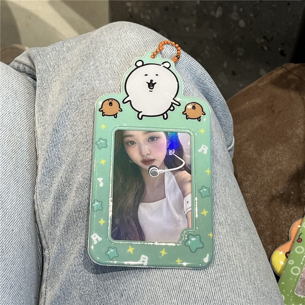 Cute Nagono Mogura Korokke Kpop Keychain Photocard Holder - ArtGalleryZen