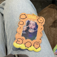 Thumbnail for Cute Nagono Mogura Korokke Kpop Keychain Photocard Holder - ArtGalleryZen