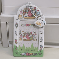 Thumbnail for Cute Onigiri Pudding Panda Kpop Keychain Photocard Holder - ArtGalleryZen