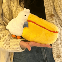 Thumbnail for Cute Pelican Plush Bag Camera Bag Makeup Toiletry Bag Portable Travel Storage Organizer - ArtGalleryZen