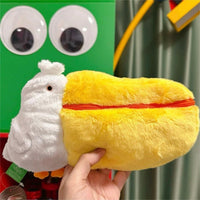 Thumbnail for Cute Pelican Plush Bag Camera Bag Makeup Toiletry Bag Portable Travel Storage Organizer