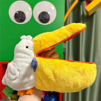 Thumbnail for Cute Pelican Plush Bag Camera Bag Makeup Toiletry Bag Portable Travel Storage Organizer