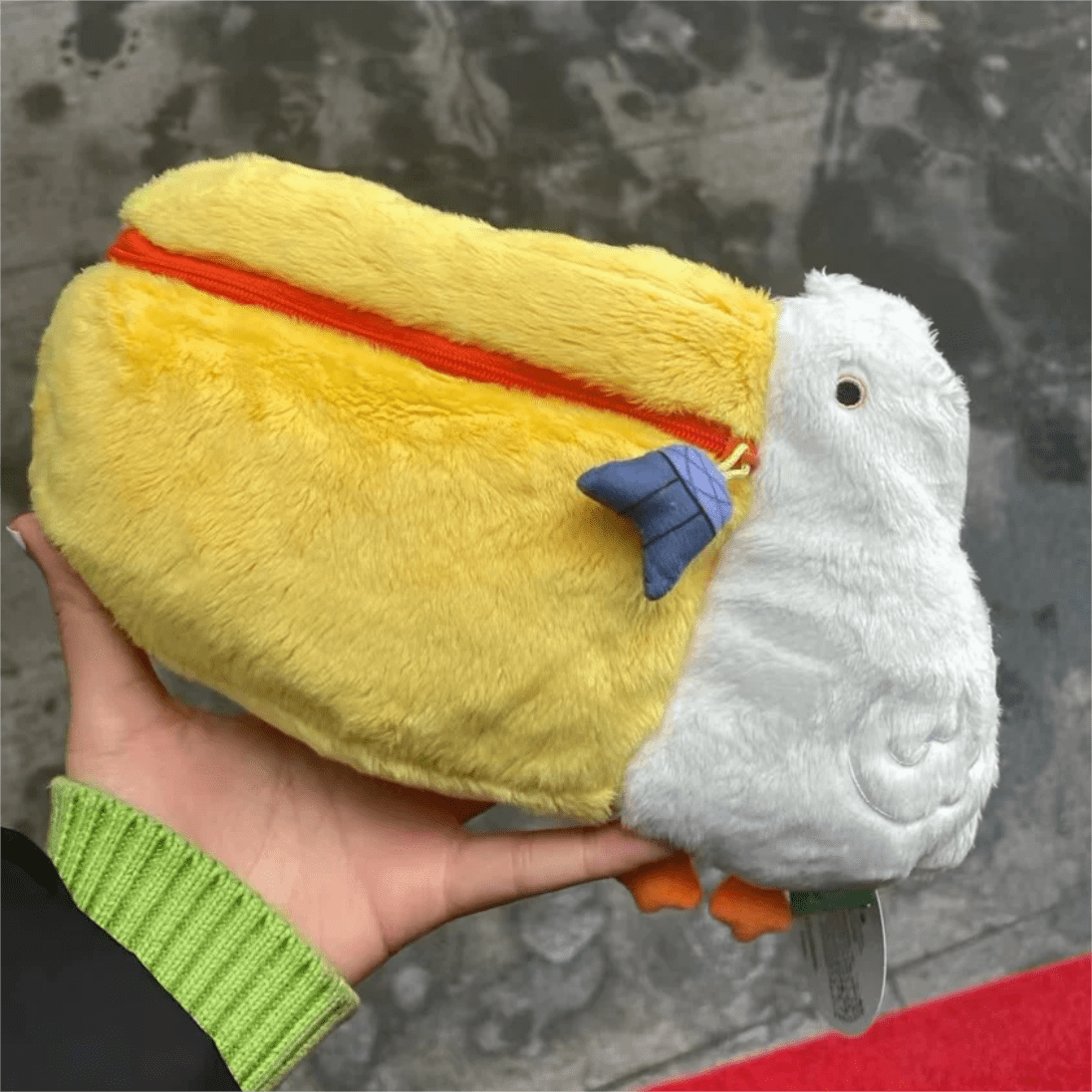 Cute Pelican Plush Bag Camera Bag Makeup Toiletry Bag Portable Travel Storage Organizer