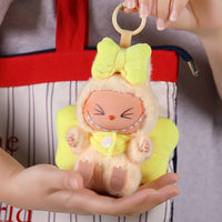 Thumbnail for Cute Pink Bow Angel Wings Labubu 17cm Doll Clothes - ArtGalleryZen