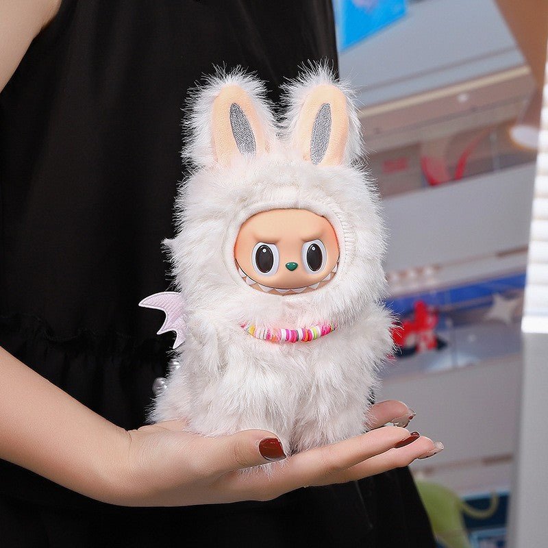 Cute Pink Bow Angel Wings Labubu 17cm Doll Clothes - ArtGalleryZen