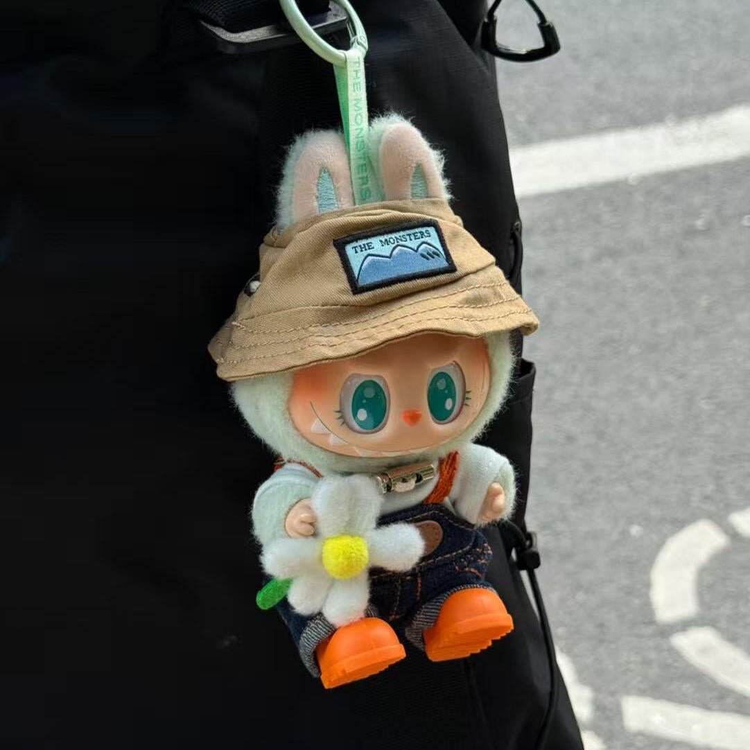 Cute Pink Bow Angel Wings Labubu 17cm Doll Clothes - ArtGalleryZen