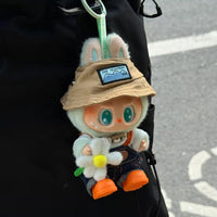 Thumbnail for Cute Pink Bow Angel Wings Labubu 17cm Doll Clothes - ArtGalleryZen