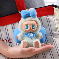 Thumbnail for Cute Pink Bow Angel Wings Labubu 17cm Doll Clothes - ArtGalleryZen