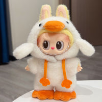 Thumbnail for Cute Pink Bow Angel Wings Labubu 17cm Doll Clothes - ArtGalleryZen