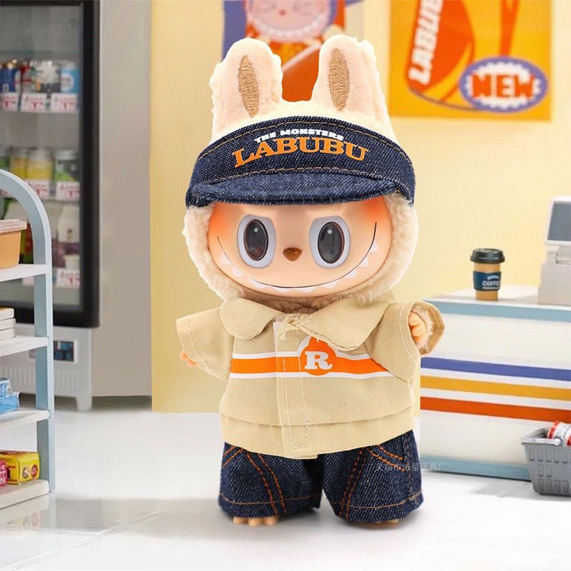 Cute Pink Bow Angel Wings Labubu 17cm Doll Clothes - ArtGalleryZen