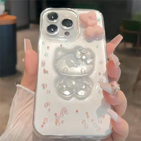 Thumbnail for Cute Pink Bowknot Crystal Hello Kitty iPhone Case - ArtGalleryZen