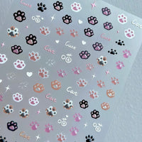 Thumbnail for Cute Pink Cat Claw Jelly Nail Art Decoration Stickers DIY Nail Ornament