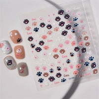 Thumbnail for Cute Pink Cat Claw Jelly Nail Art Decoration Stickers DIY Nail Ornament