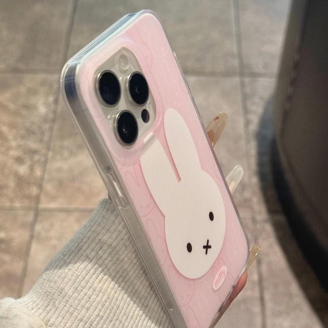 Cute Pink Miffy iPhone Case