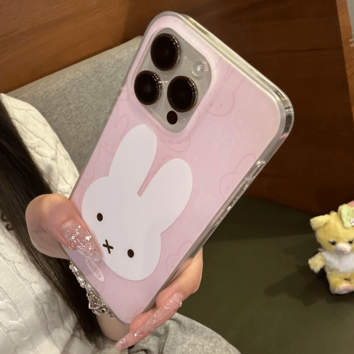 Cute Pink Miffy iPhone Case