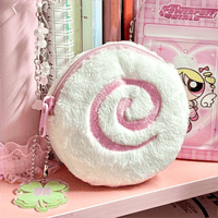 Thumbnail for Cute Pink Narutomaki Plush Earphone Case Coin Purse - ArtGalleryZen