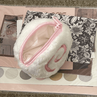 Thumbnail for Cute Pink Narutomaki Plush Earphone Case Coin Purse - ArtGalleryZen