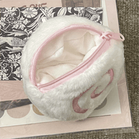 Thumbnail for Cute Pink Narutomaki Plush Earphone Case Coin Purse - ArtGalleryZen