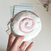 Thumbnail for Cute Pink Narutomaki Plush Earphone Case Coin Purse