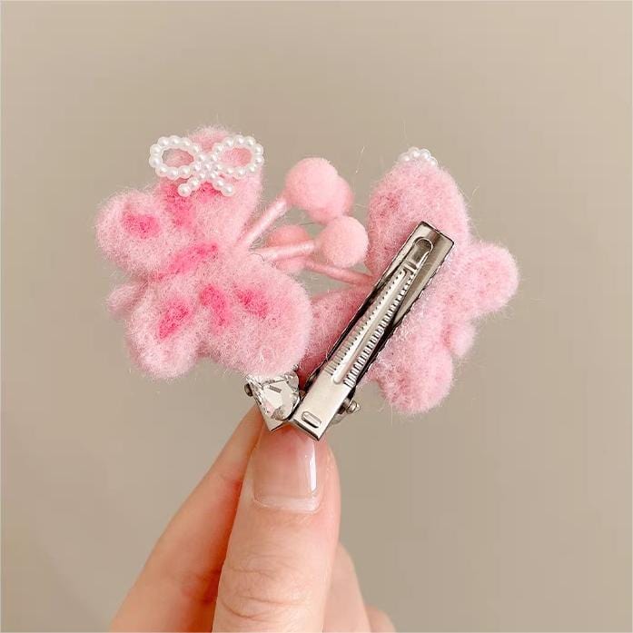 Cute Plush Butterfly Hair Clip - ArtGalleryZen