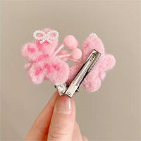 Thumbnail for Cute Plush Butterfly Hair Clip - ArtGalleryZen