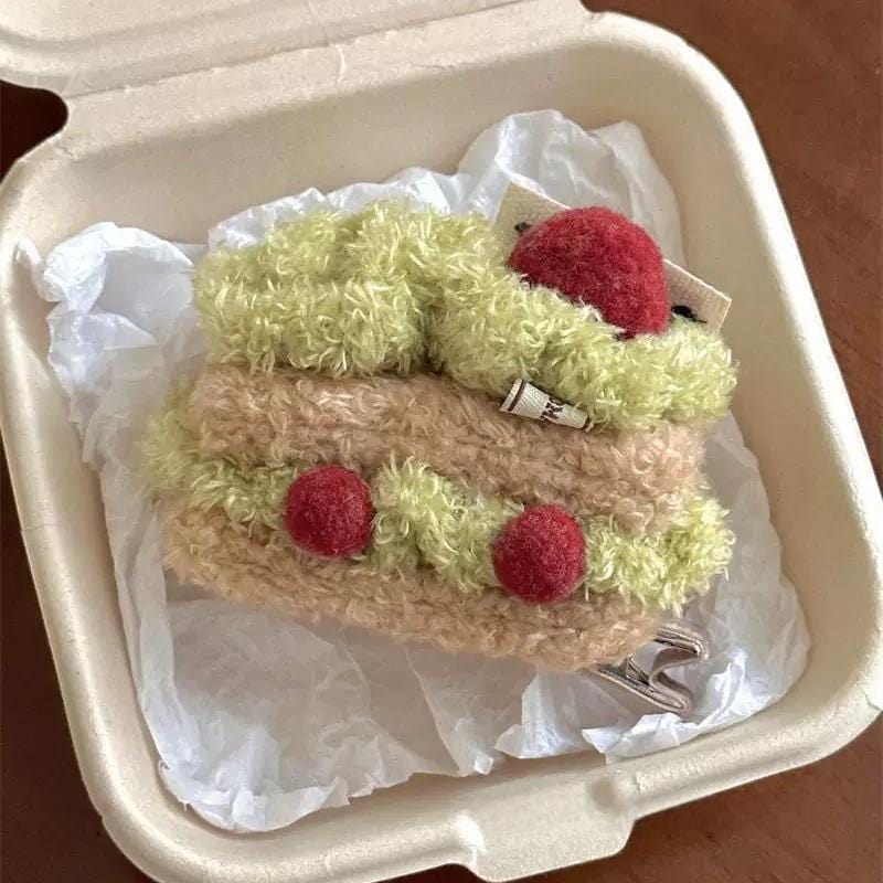 Cute Plush Cherry Cream Dessert  Hair Clip - ArtGalleryZen