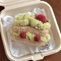 Thumbnail for Cute Plush Cherry Cream Dessert  Hair Clip - ArtGalleryZen