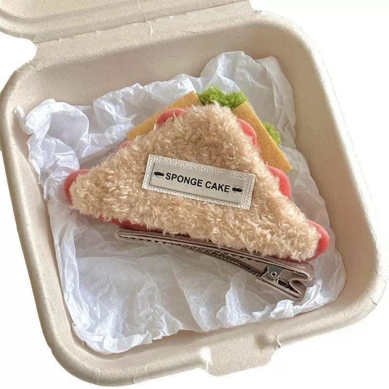 Cute Plush Cherry Cream Dessert  Hair Clip - ArtGalleryZen