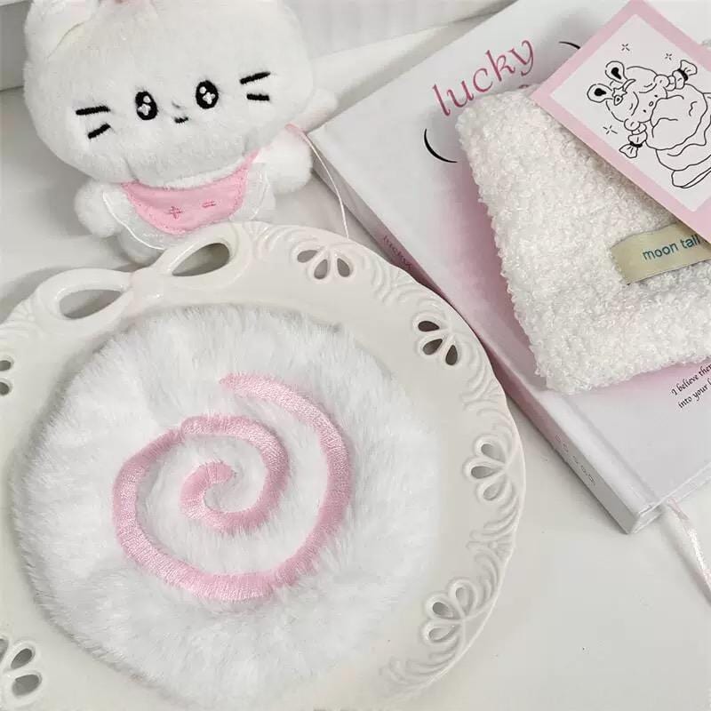 Cute Plush Narutomaki Square Plush Coaster - ArtGalleryZen